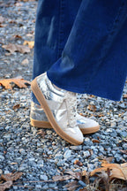 Vera Silver & Tan Sneaker