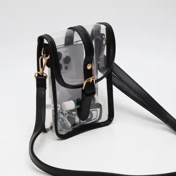Clear Buckle Strap Mini Crossbody