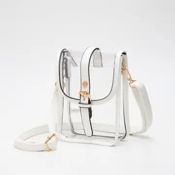 Clear Buckle Strap Mini Crossbody