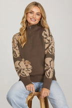 Marci Mocha Half Zip