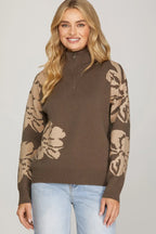 Marci Mocha Half Zip