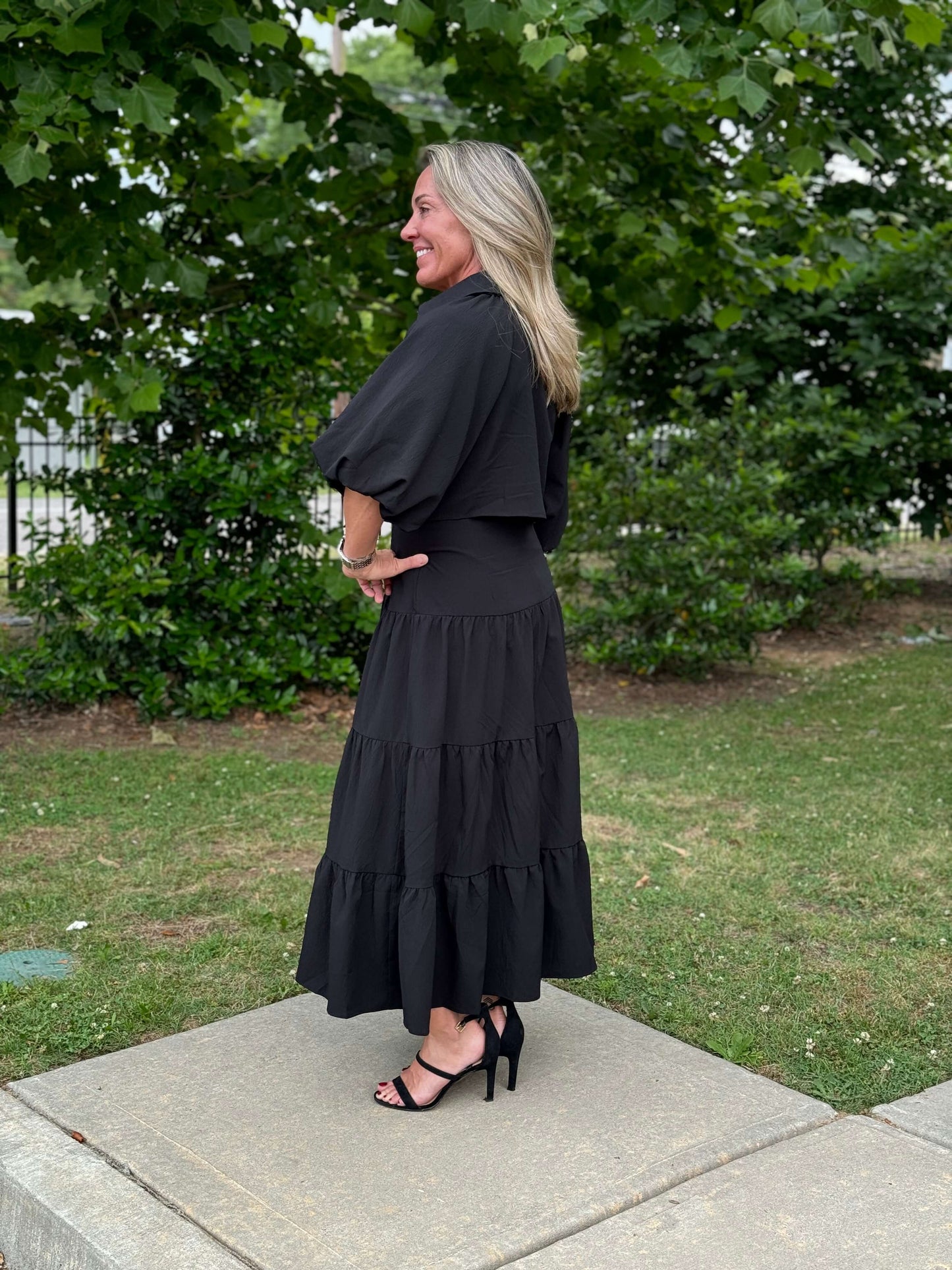 Maggie Black Maxi Dress