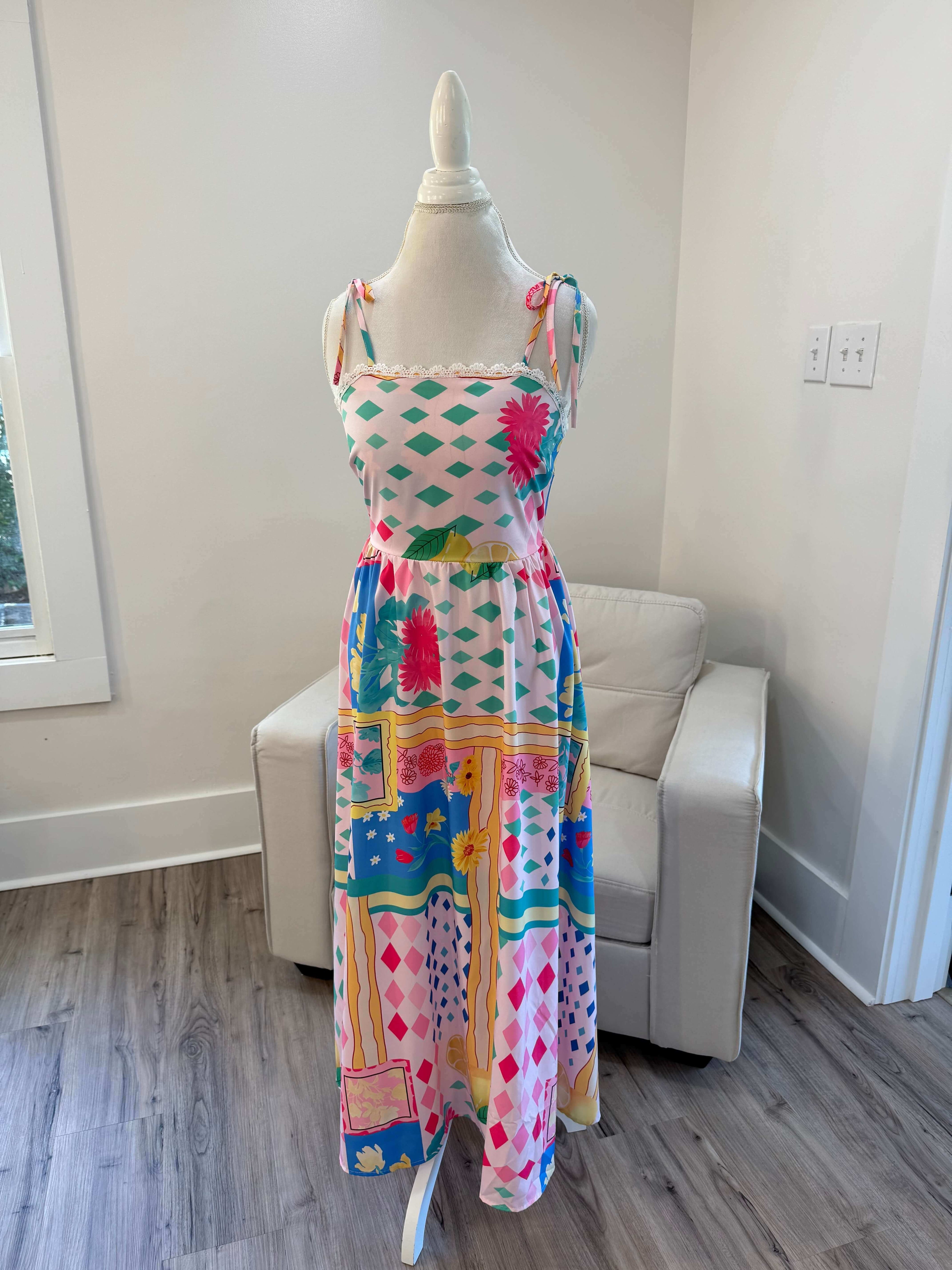 Nathia Multi Print Dress