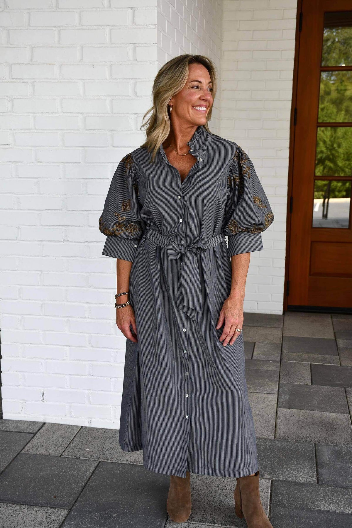 Veronica Navy Dress