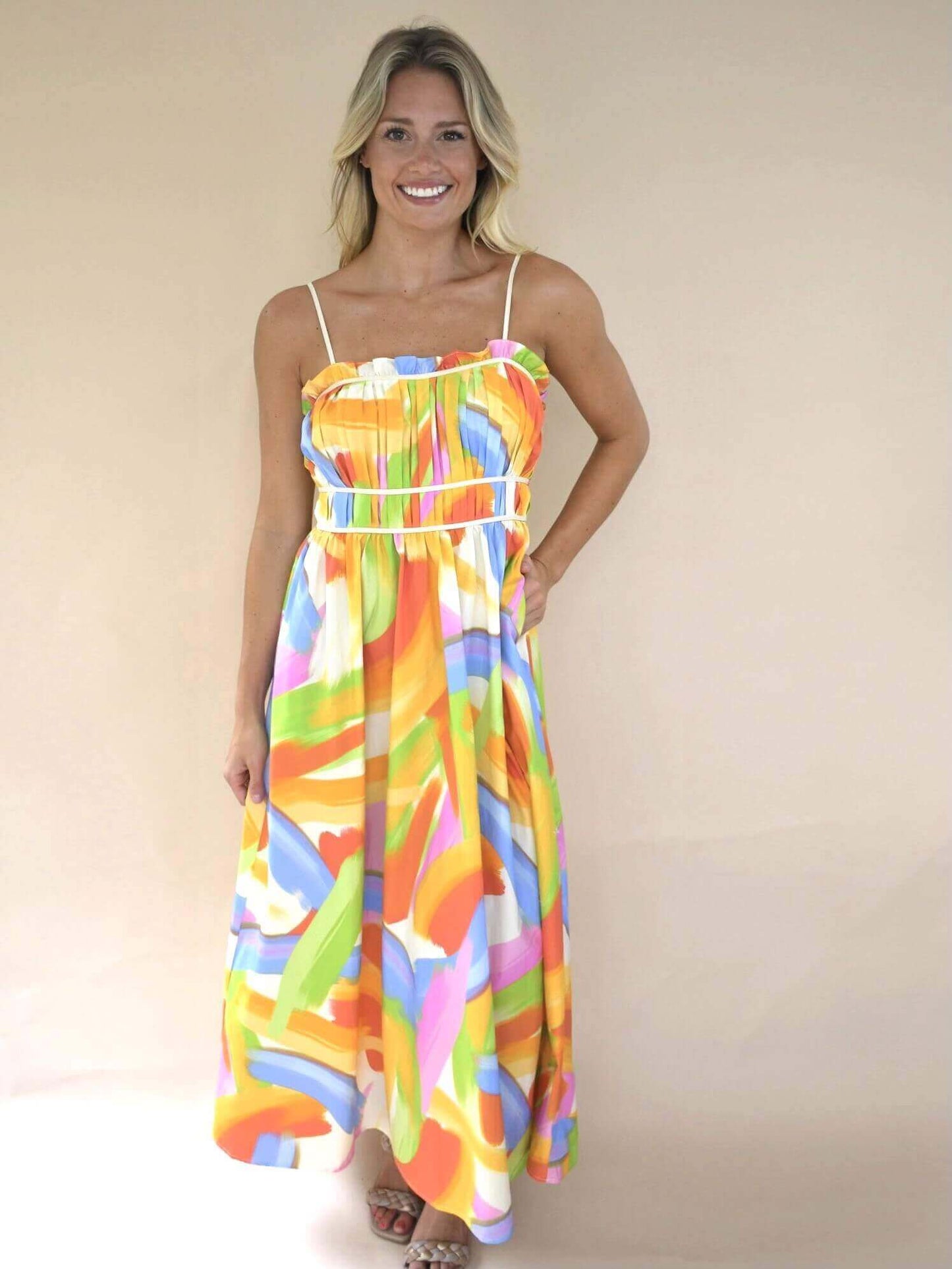 Kirsty Print Maxi Dress