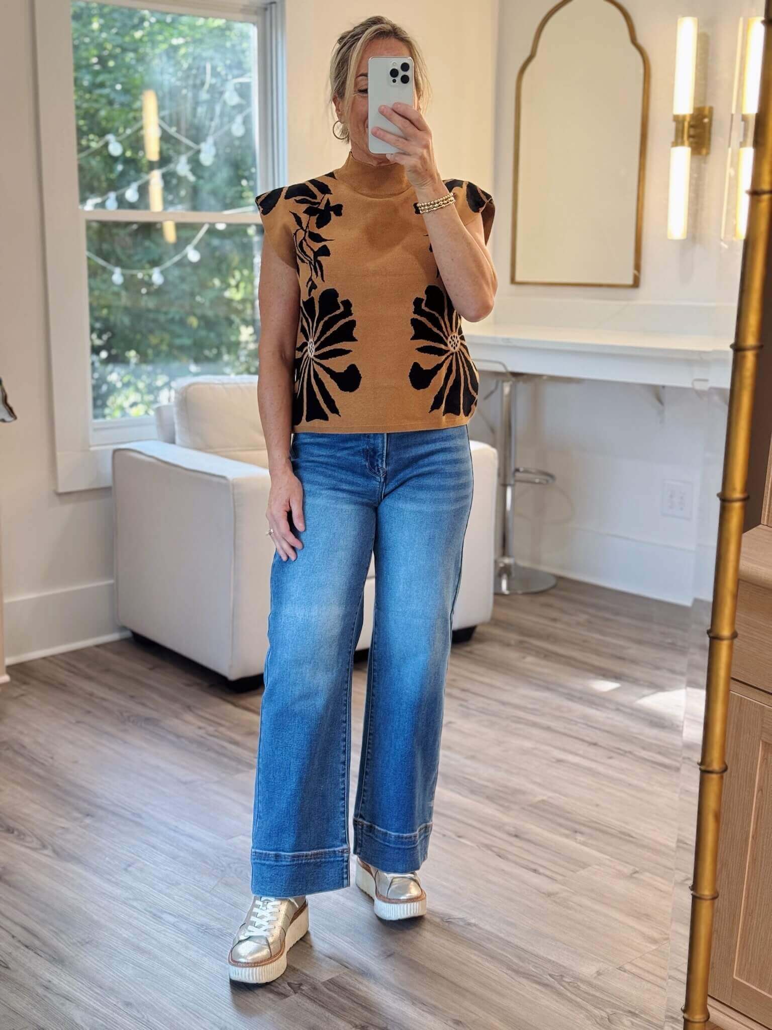 Mindy Wide Cropped Jean