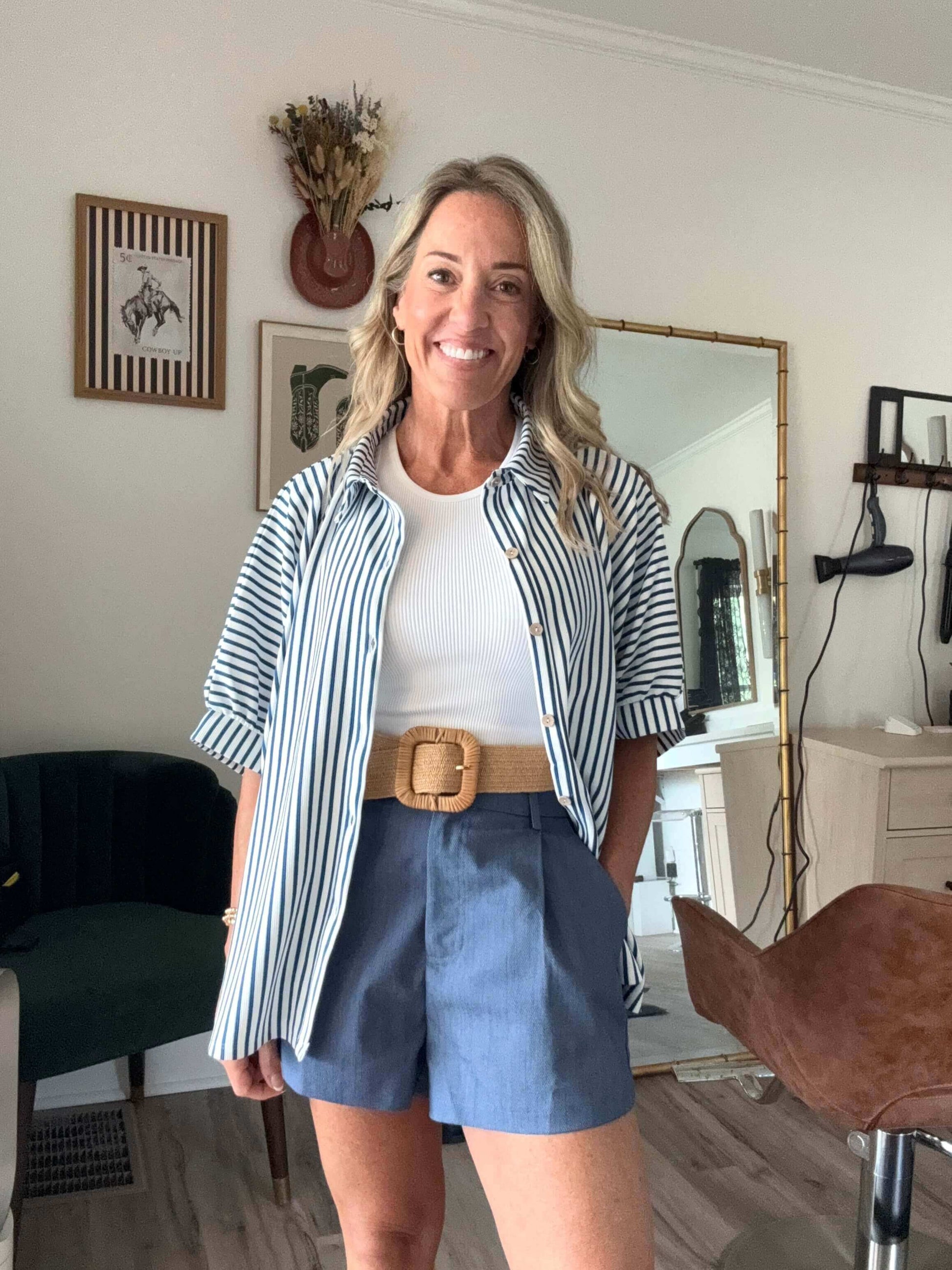 Addison Stripe Button Down