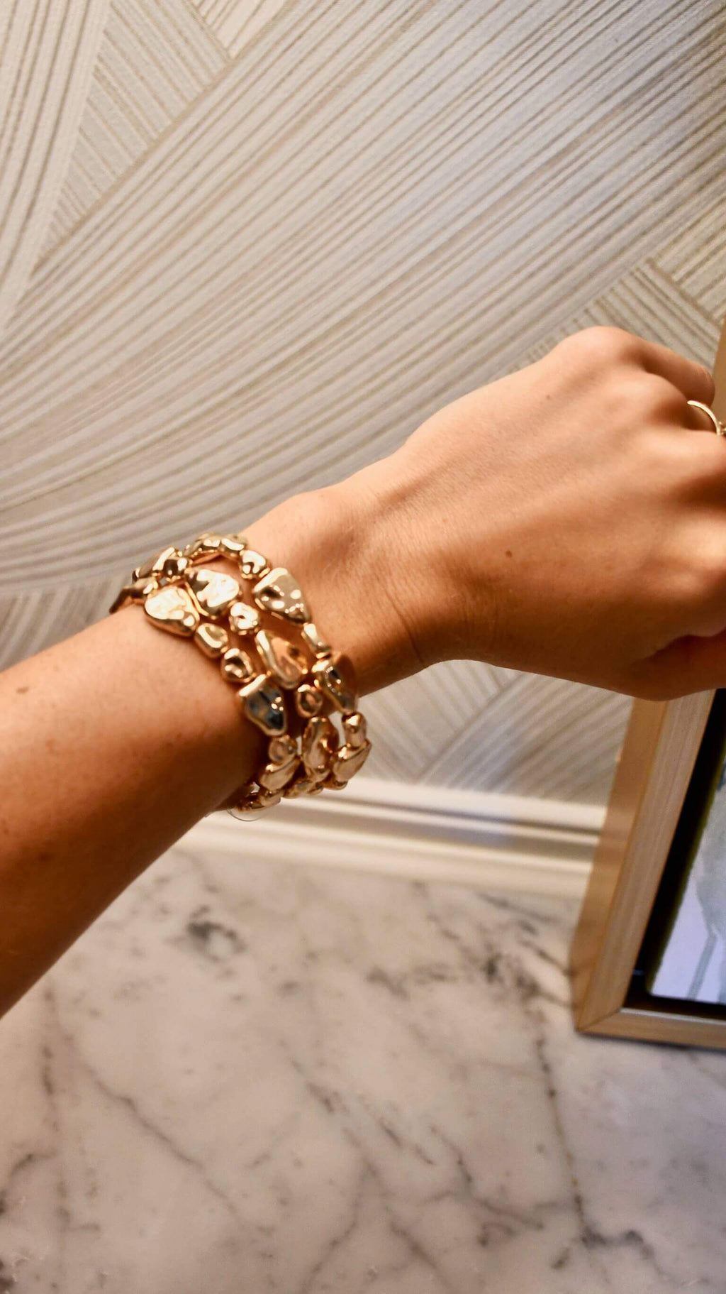 Gold Nugget Bracelet