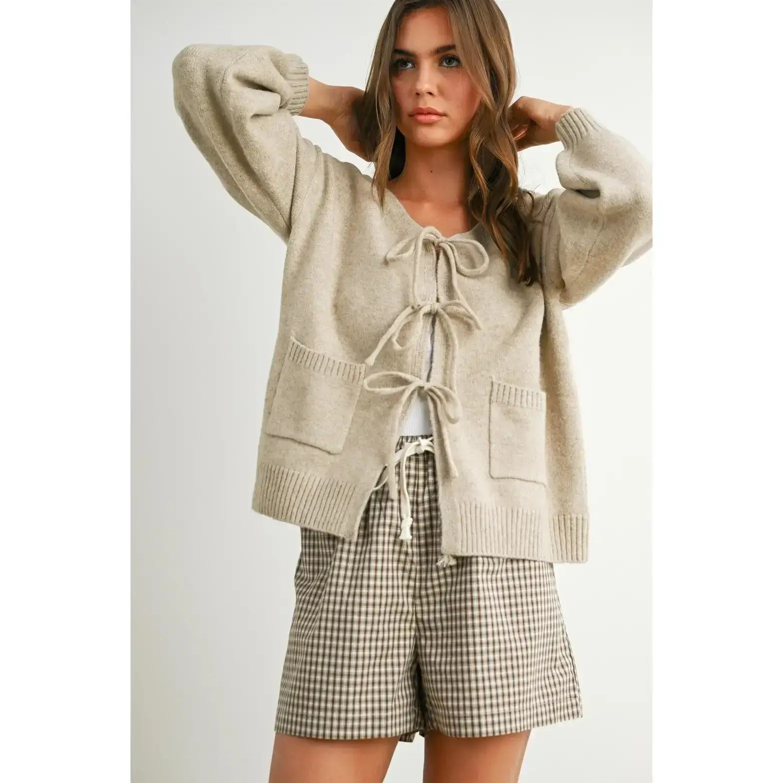 Rachel Oatmeal Cardigan