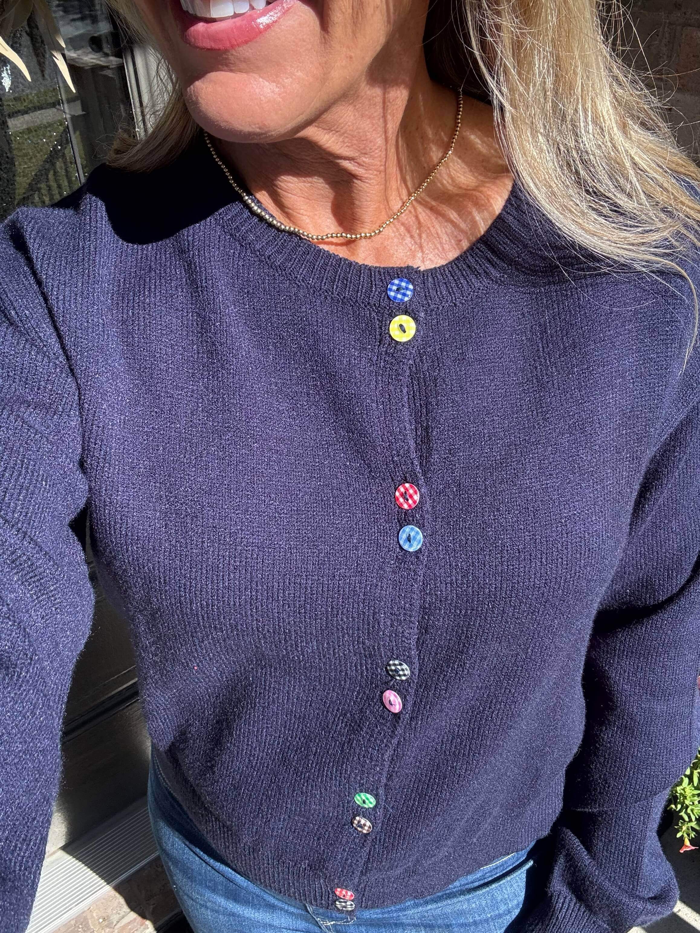 Sandra Navy Cardigan