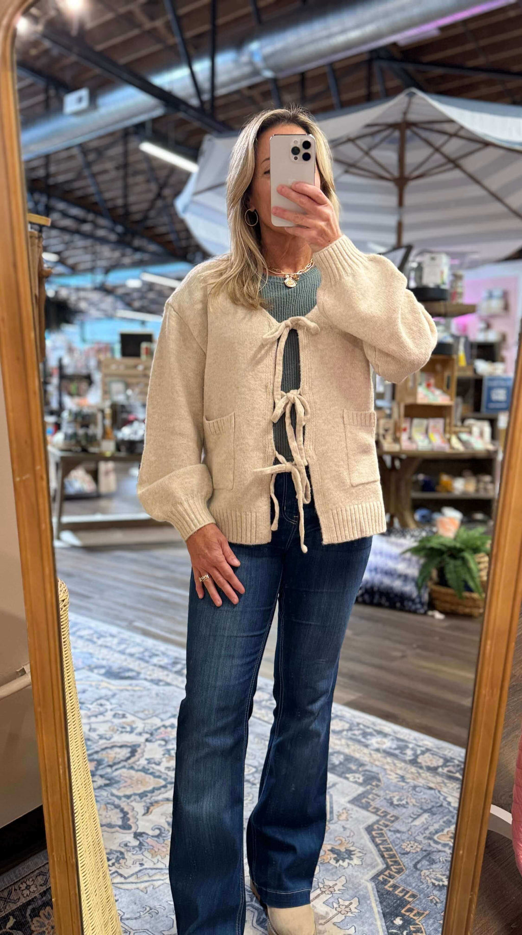 Rachel Oatmeal Cardigan