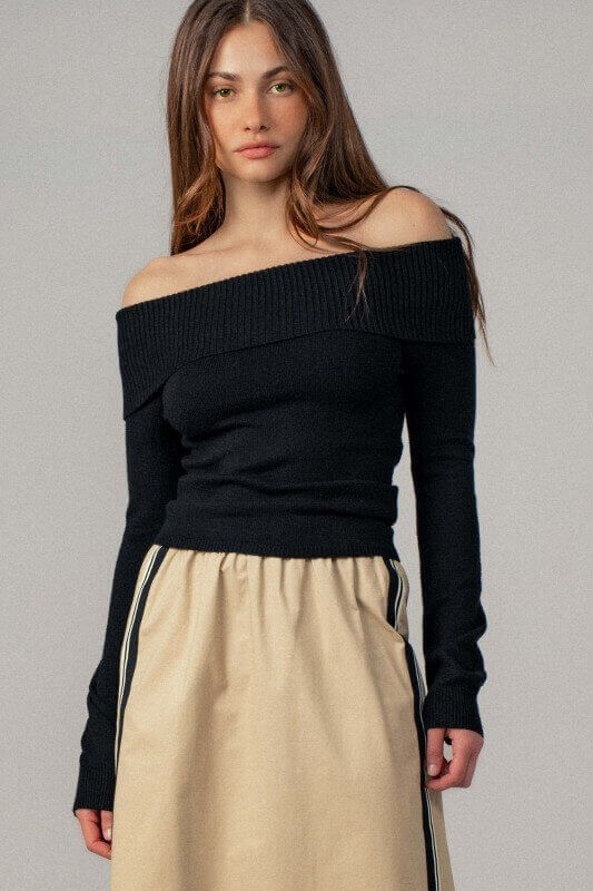 Effie Off Shoulder Sweater