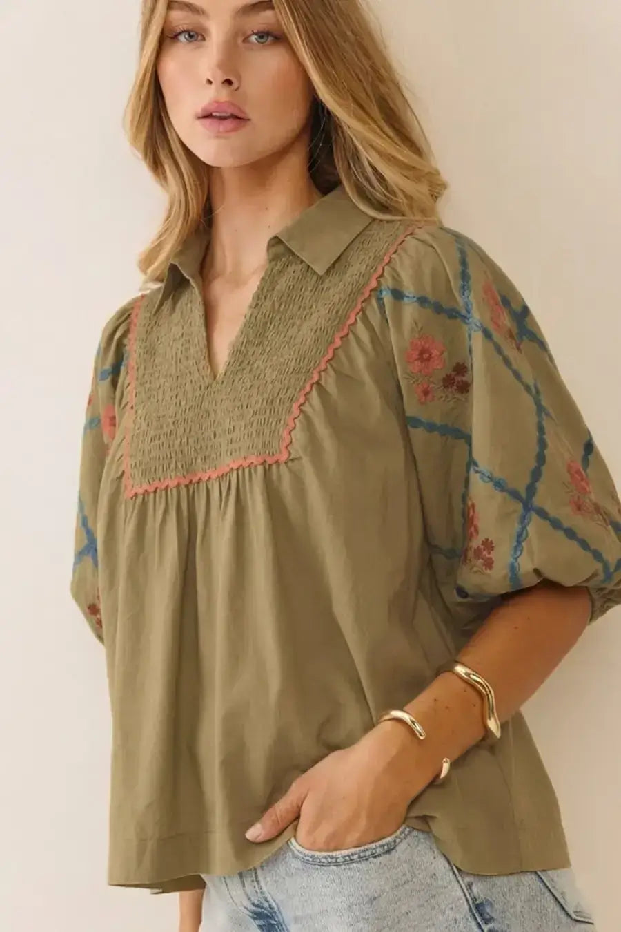 Kimberly Poplin Top