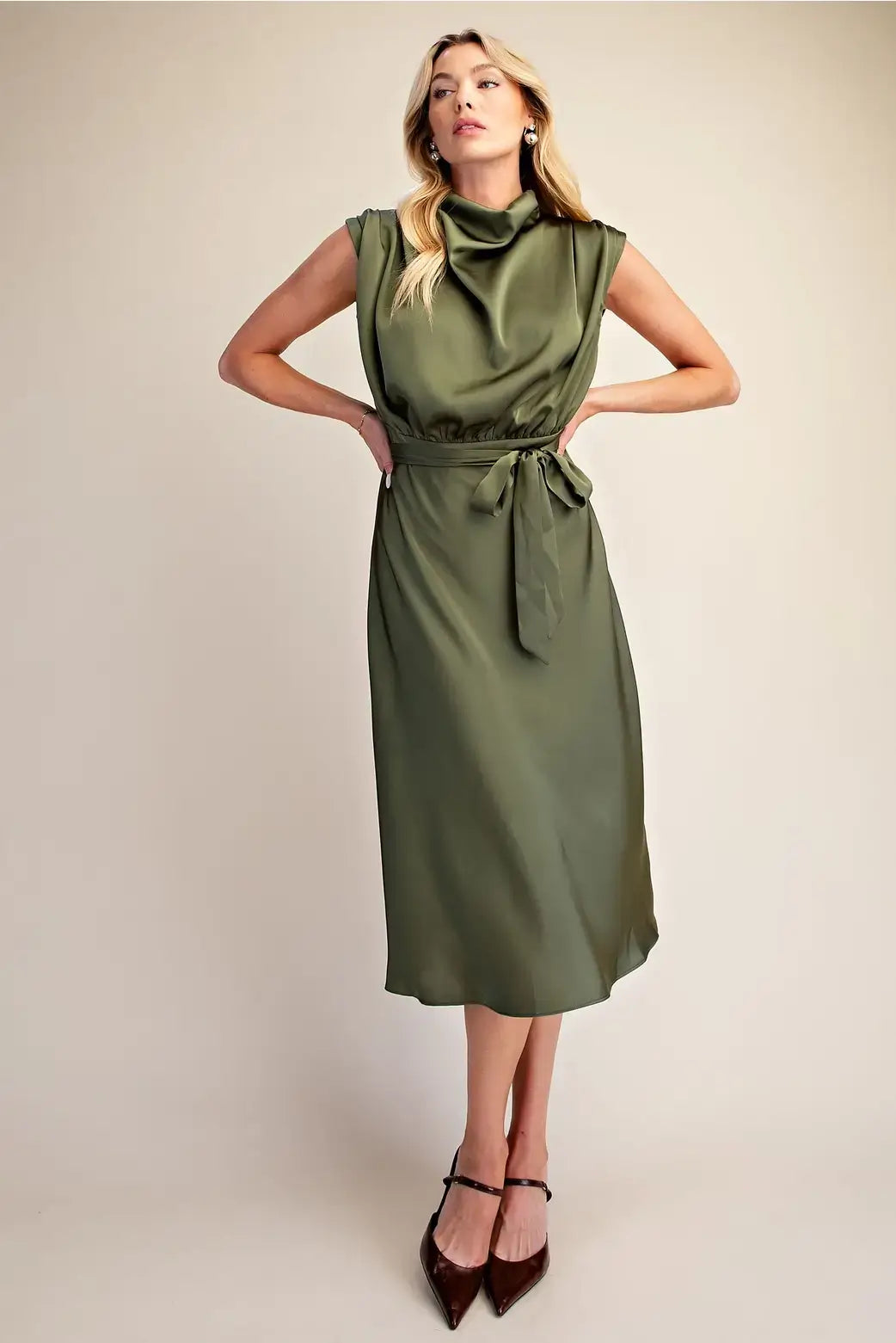 Clancy Cowl Neck Midi