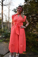 Kallie Stripe Midi Dress