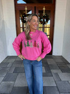 Pink Embellish Tree Sweater