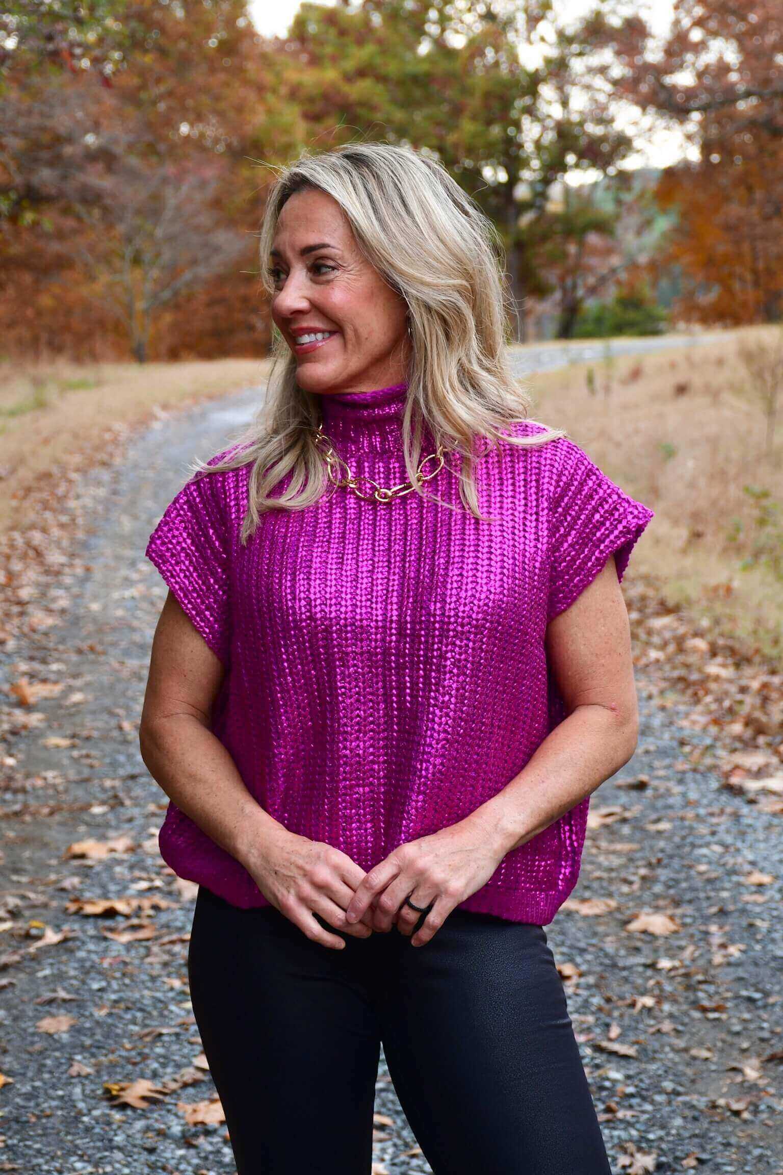 Brooke Metallic Sweater