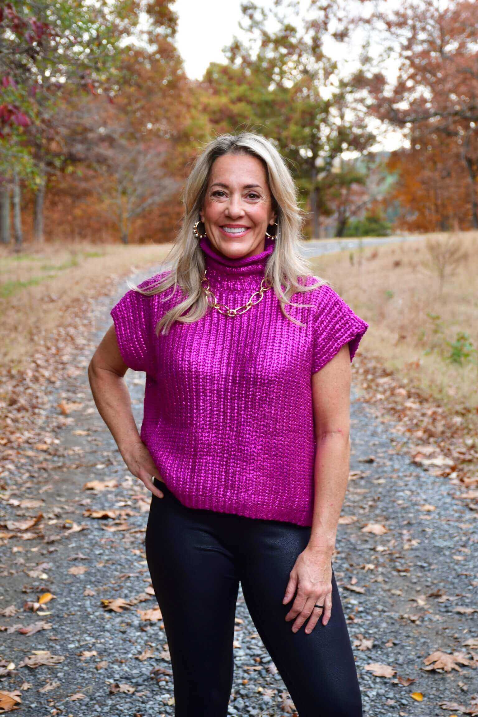 Brooke Metallic Sweater