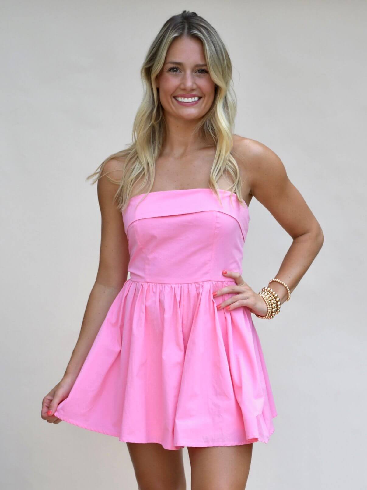 Shelby Strapless Romper