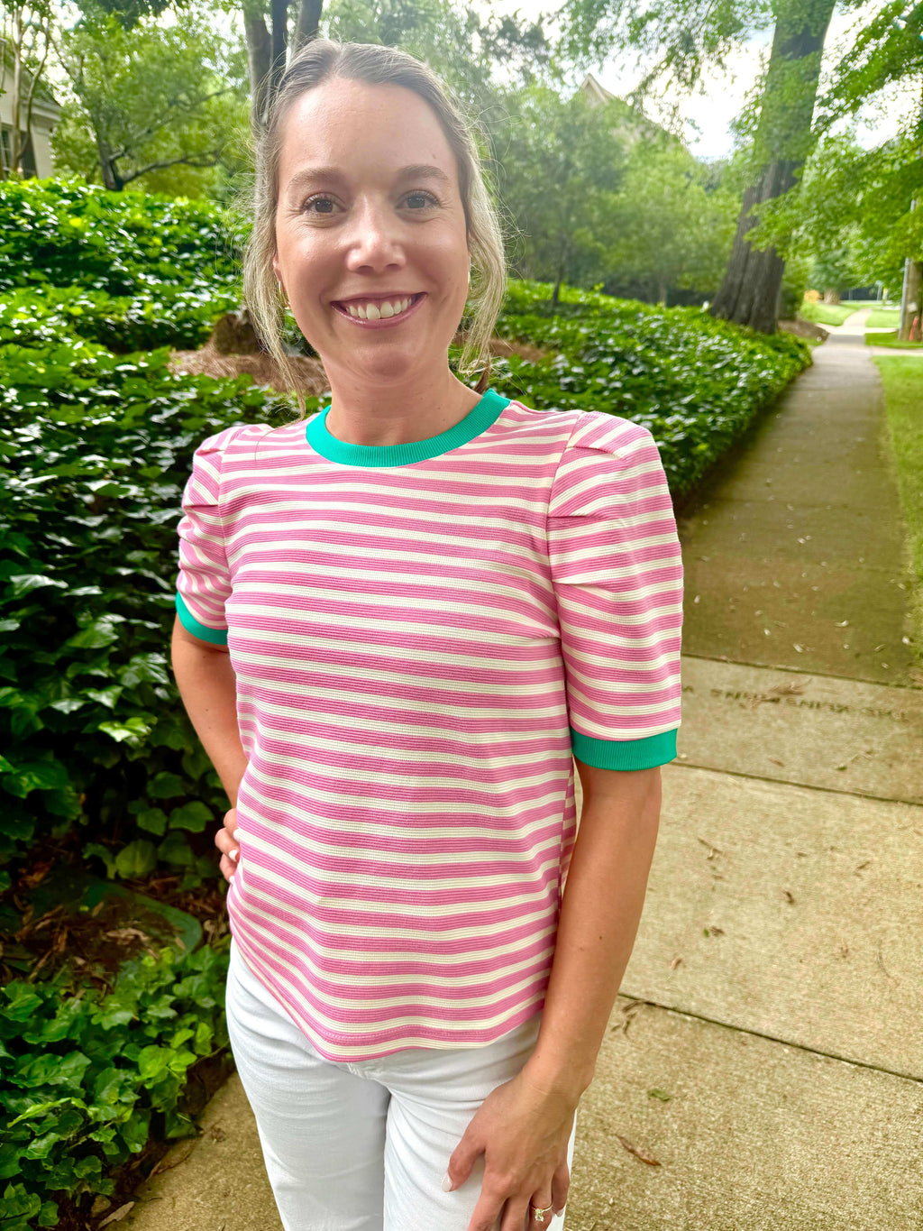 Beka Pink Stripe Top