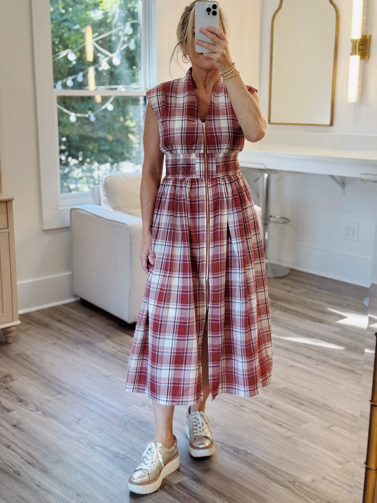 Autumn Tide Smocked Dress
