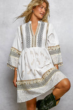 Paisley Tassel Dress
