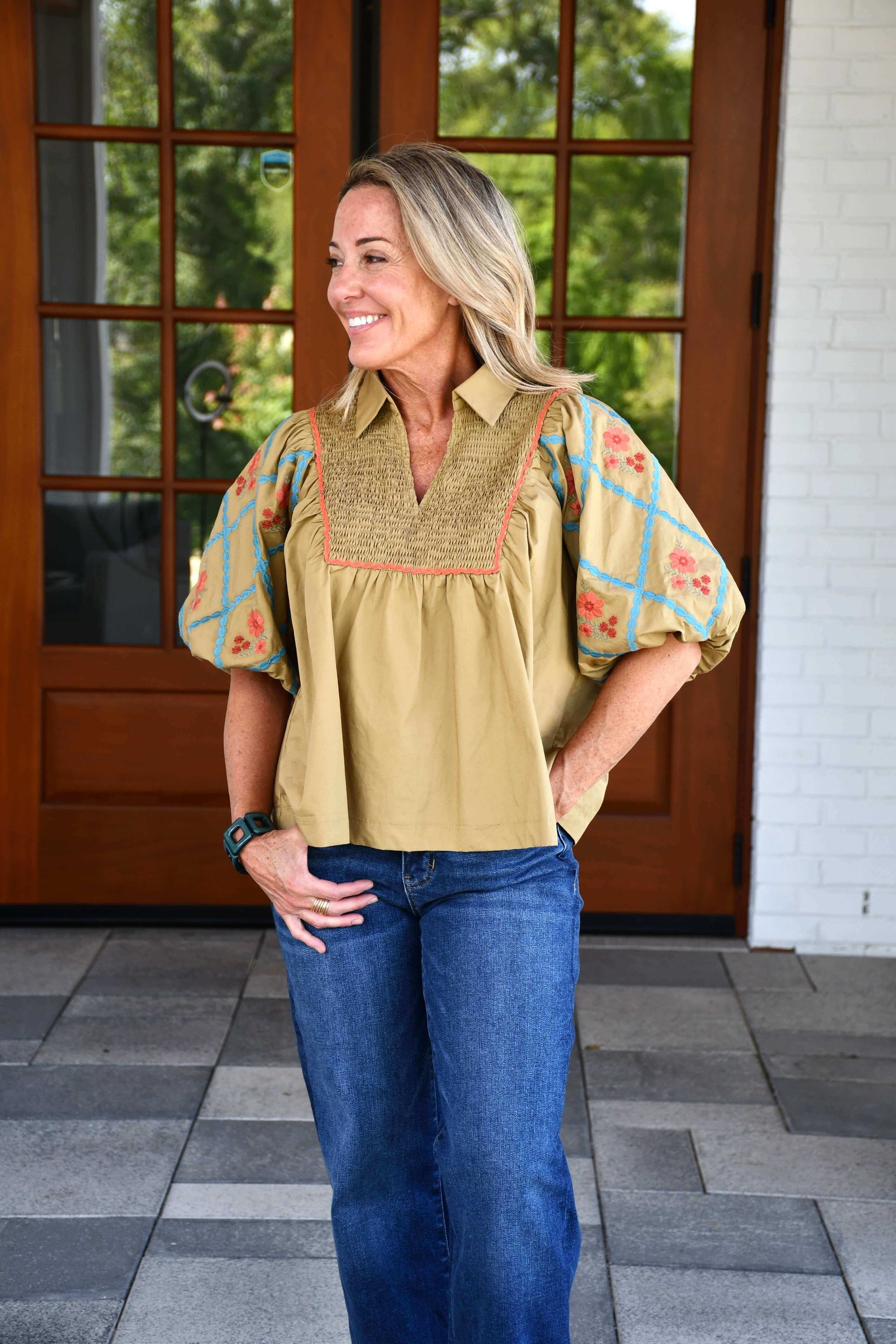 Kimberly Poplin Top
