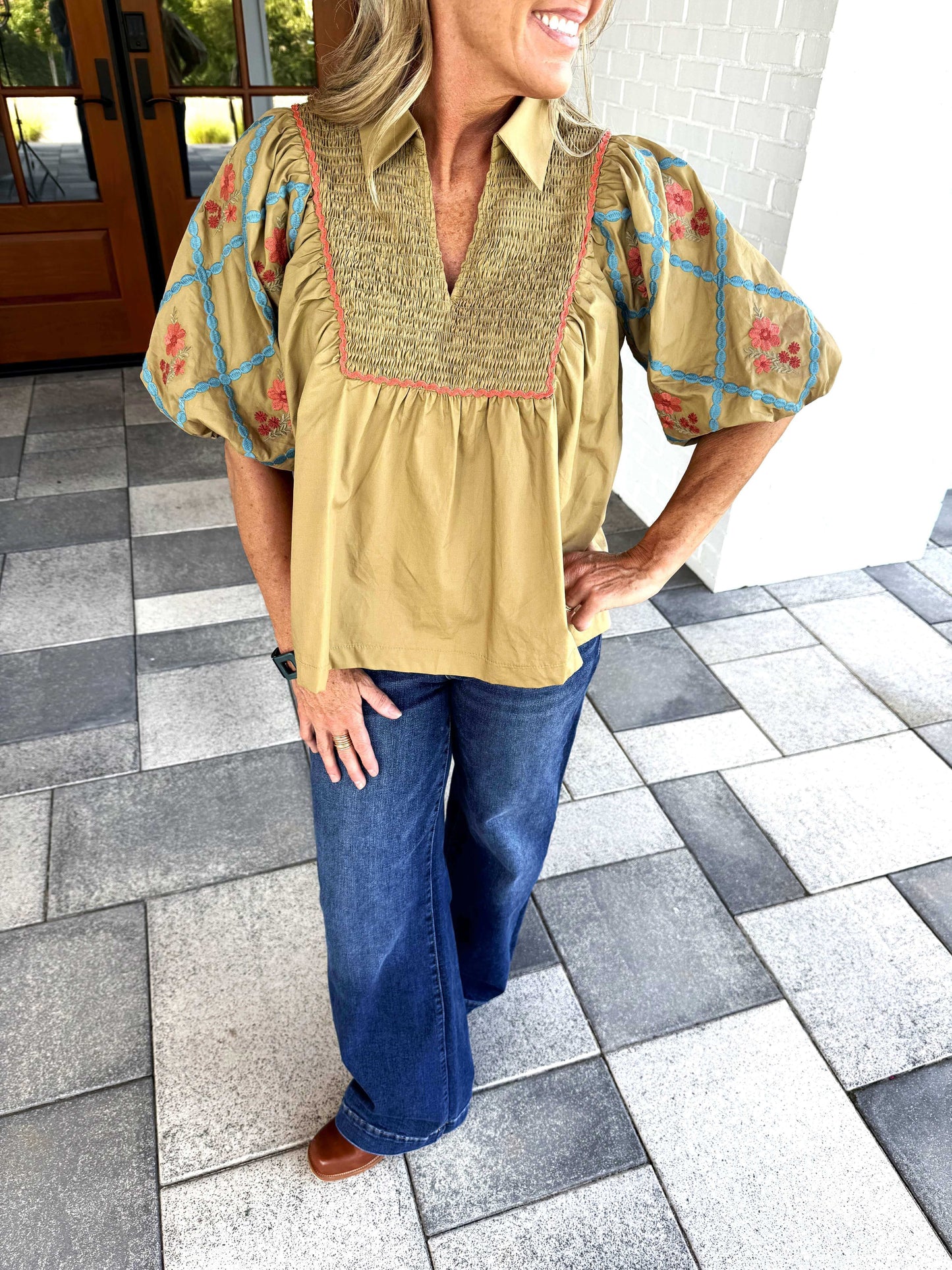 Kimberly Poplin Top