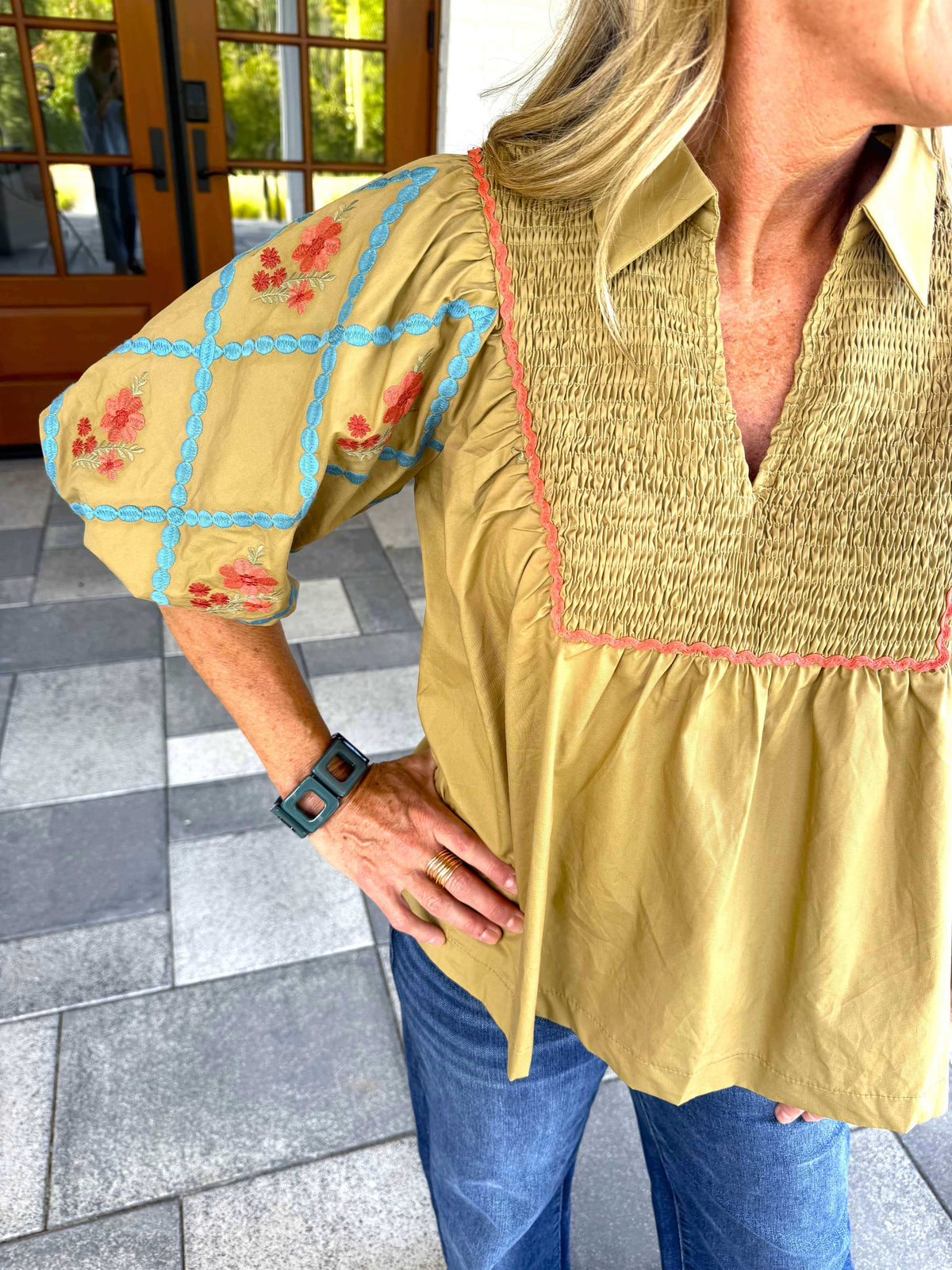 Kimberly Poplin Top