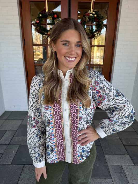 Tanner Print Blouse