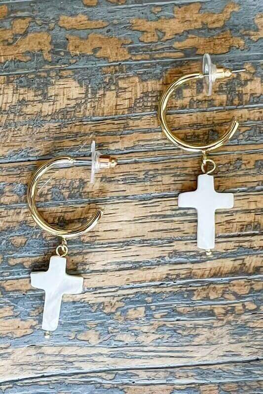 Priva Cross Earrings