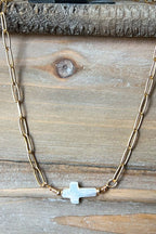 Pria Tiny Cross Choker