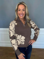 Marci Mocha Half Zip