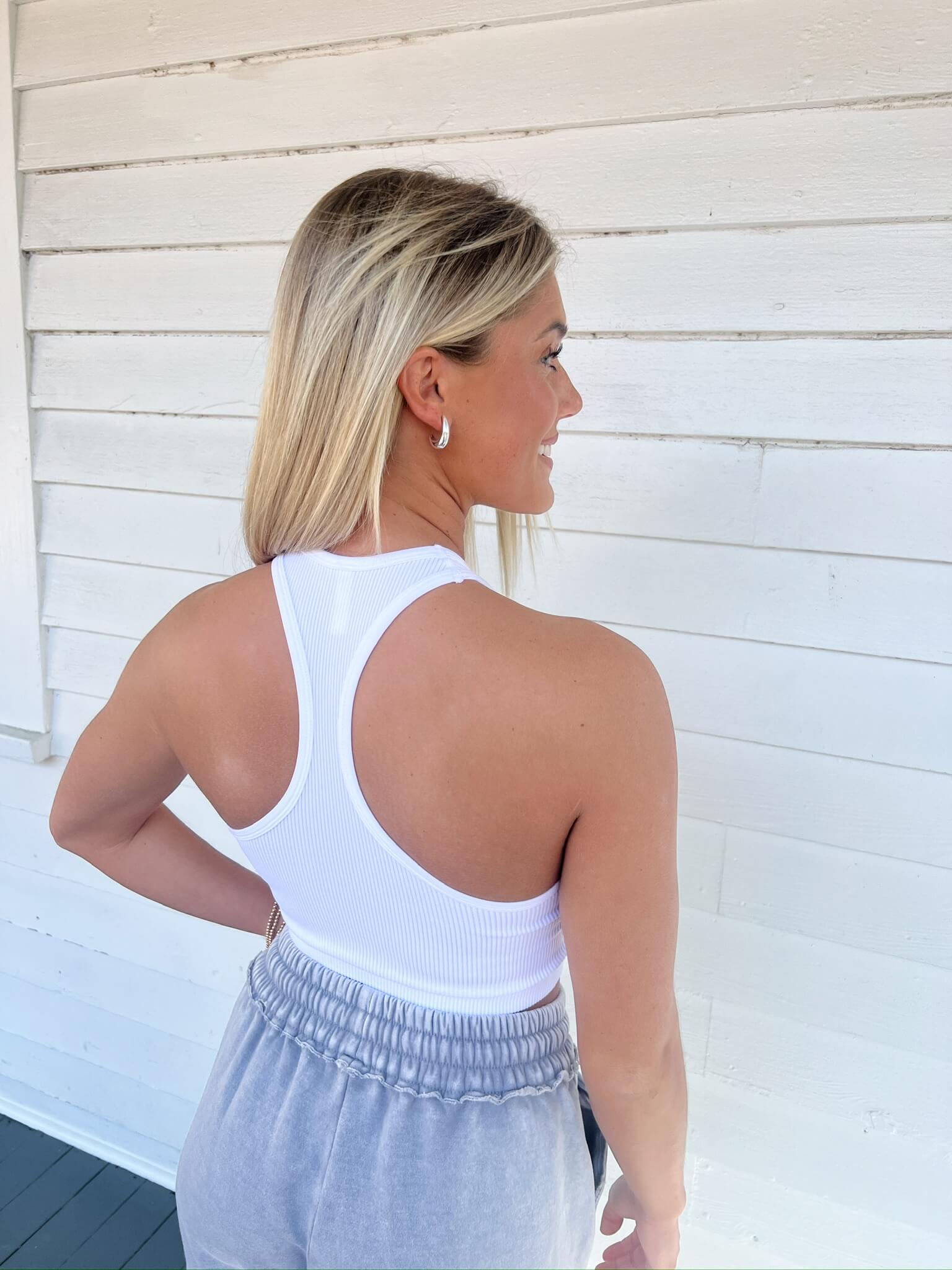 Racerback Ribbed Tank