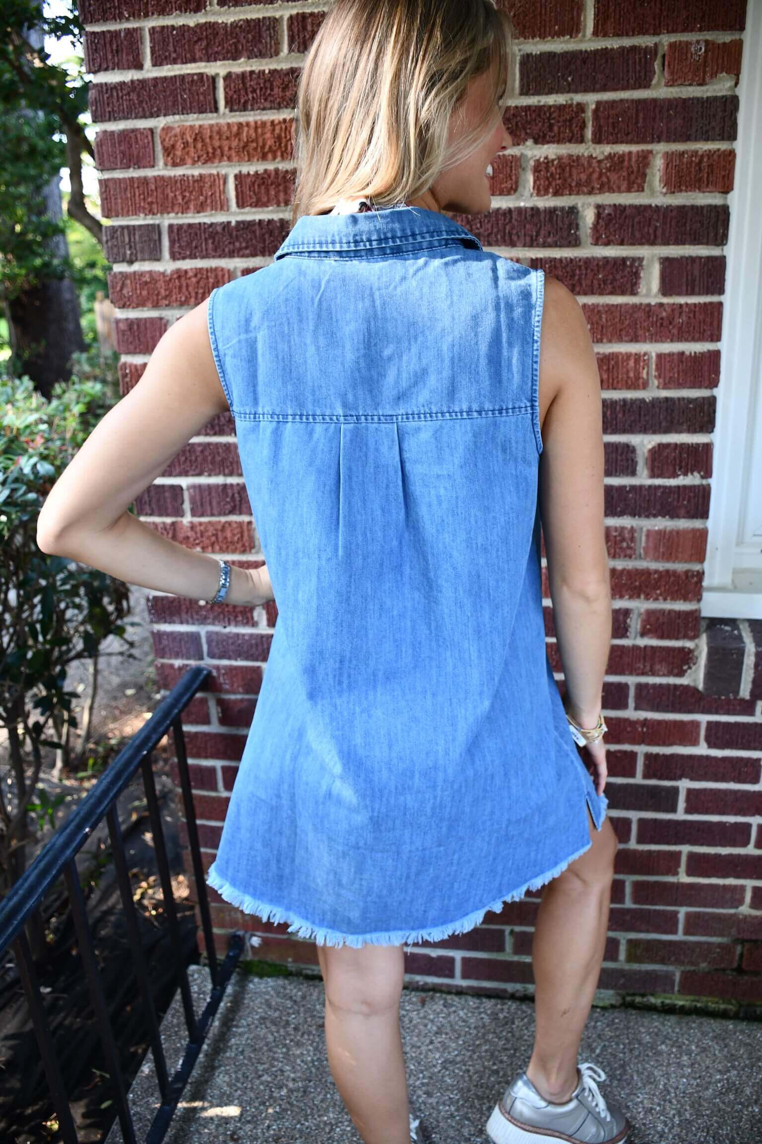 JoJo Distressed Hem Dress