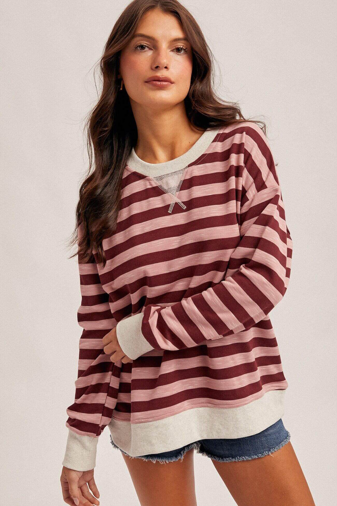 Sarah Stripe Sweatshirt
