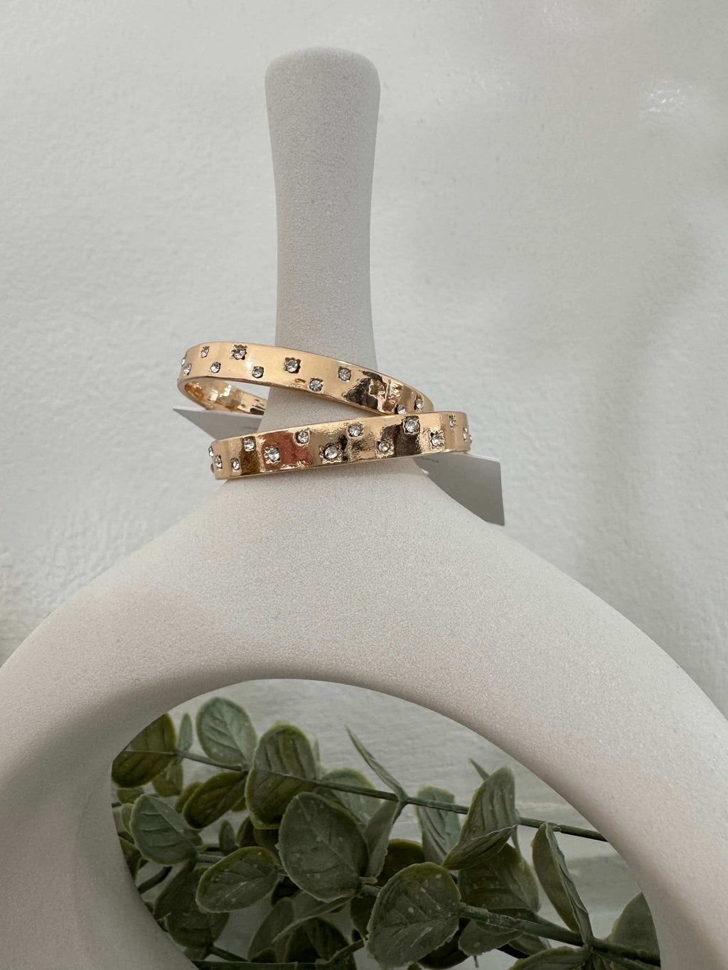 Rhinestone Hoop Earrings