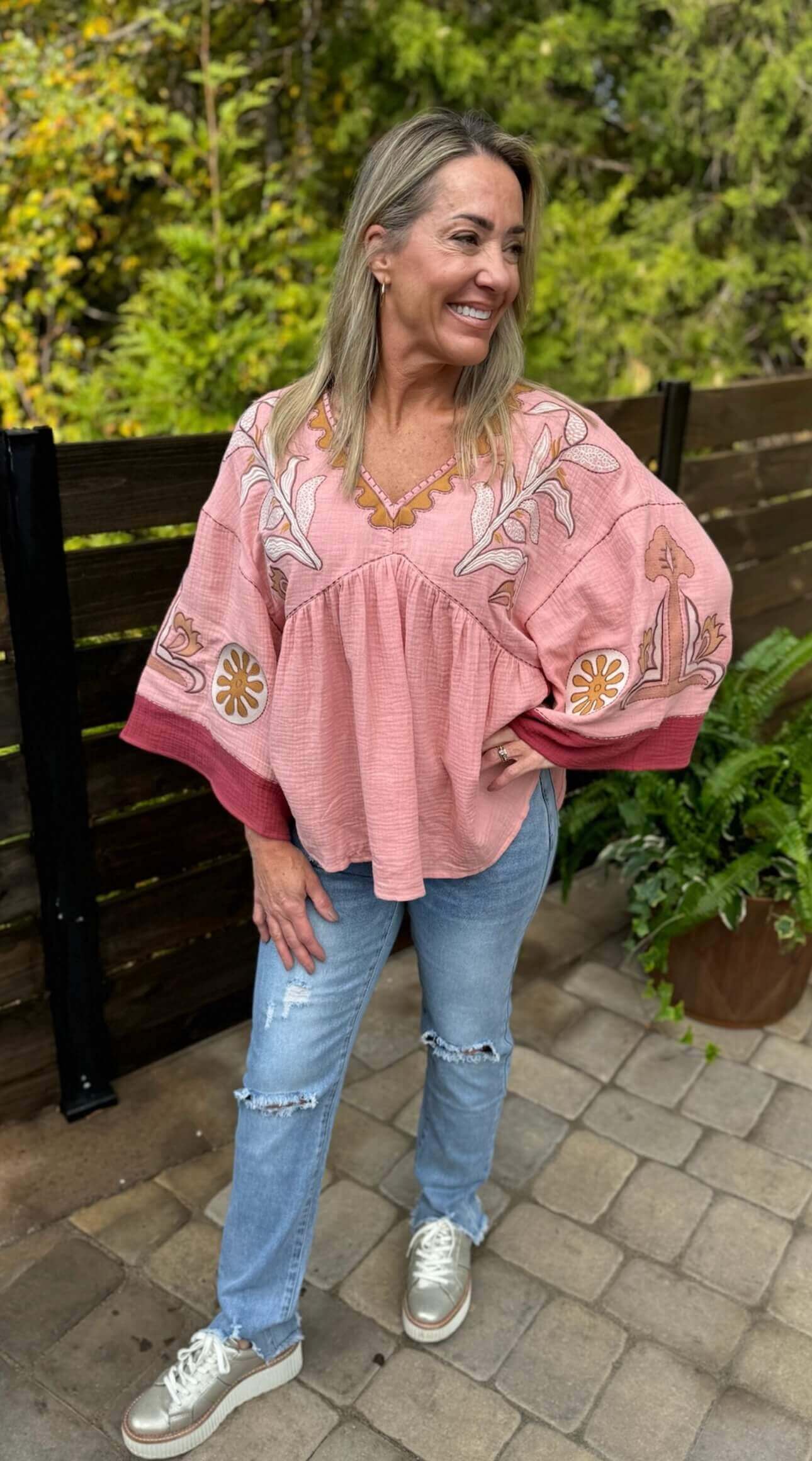 Julie Rose Embroidery Top