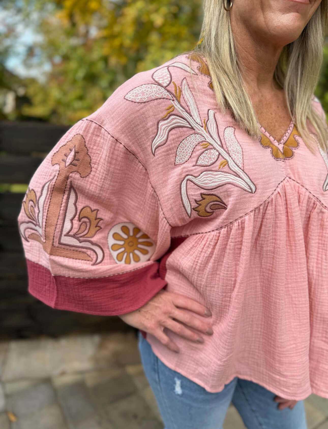 Julie Rose Embroidery Top