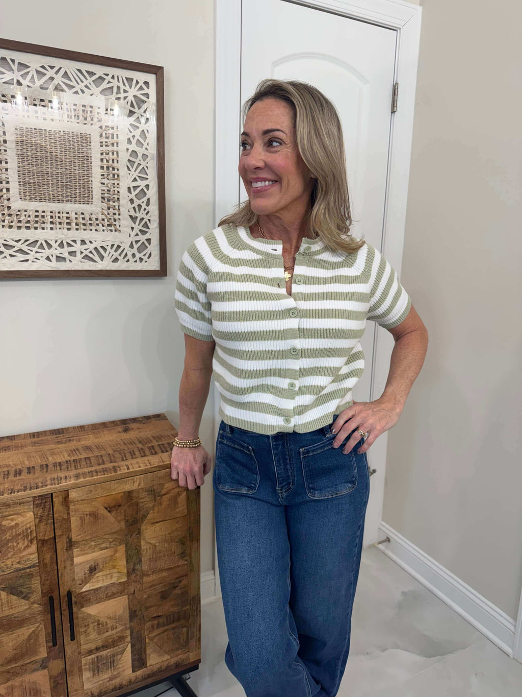 Joanna Sweet Green Sweater