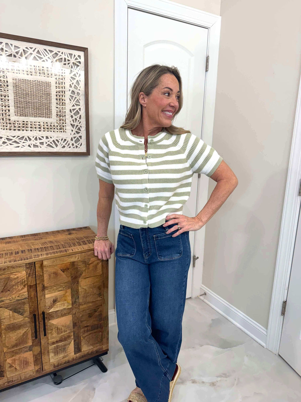 Joanna Sweet Green Sweater