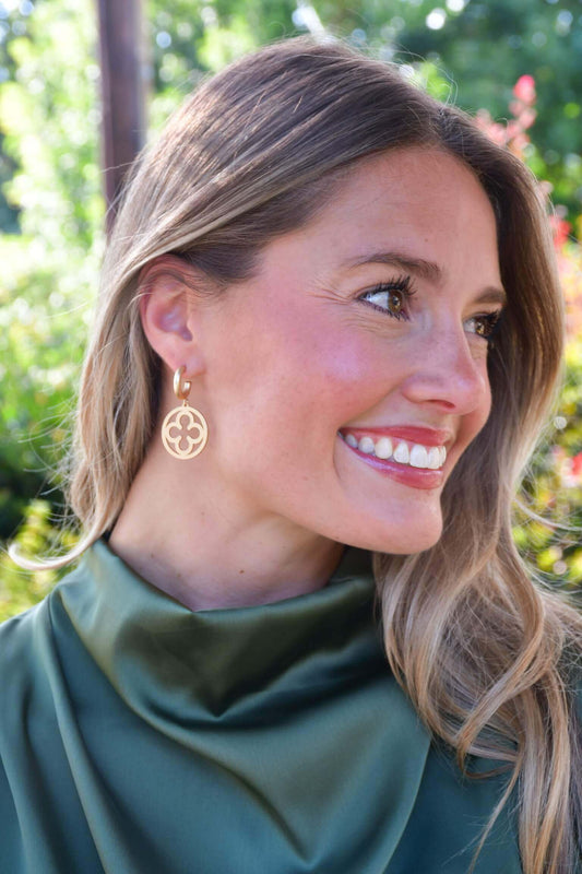 Clover Drop Earring