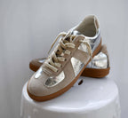 Vera Silver & Tan Sneaker