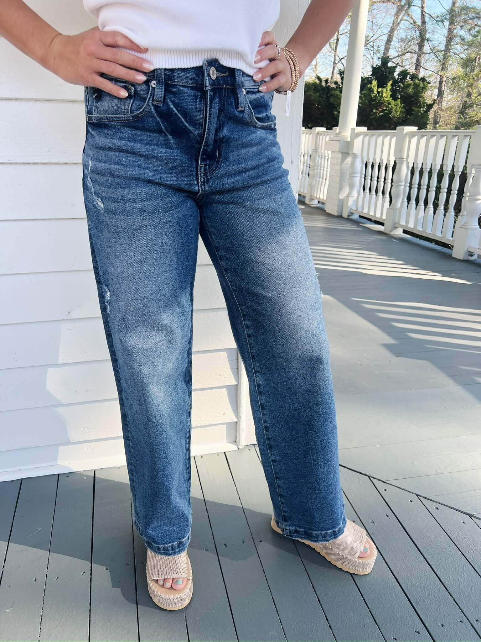 Sissy Cropped Wide Leg Jean