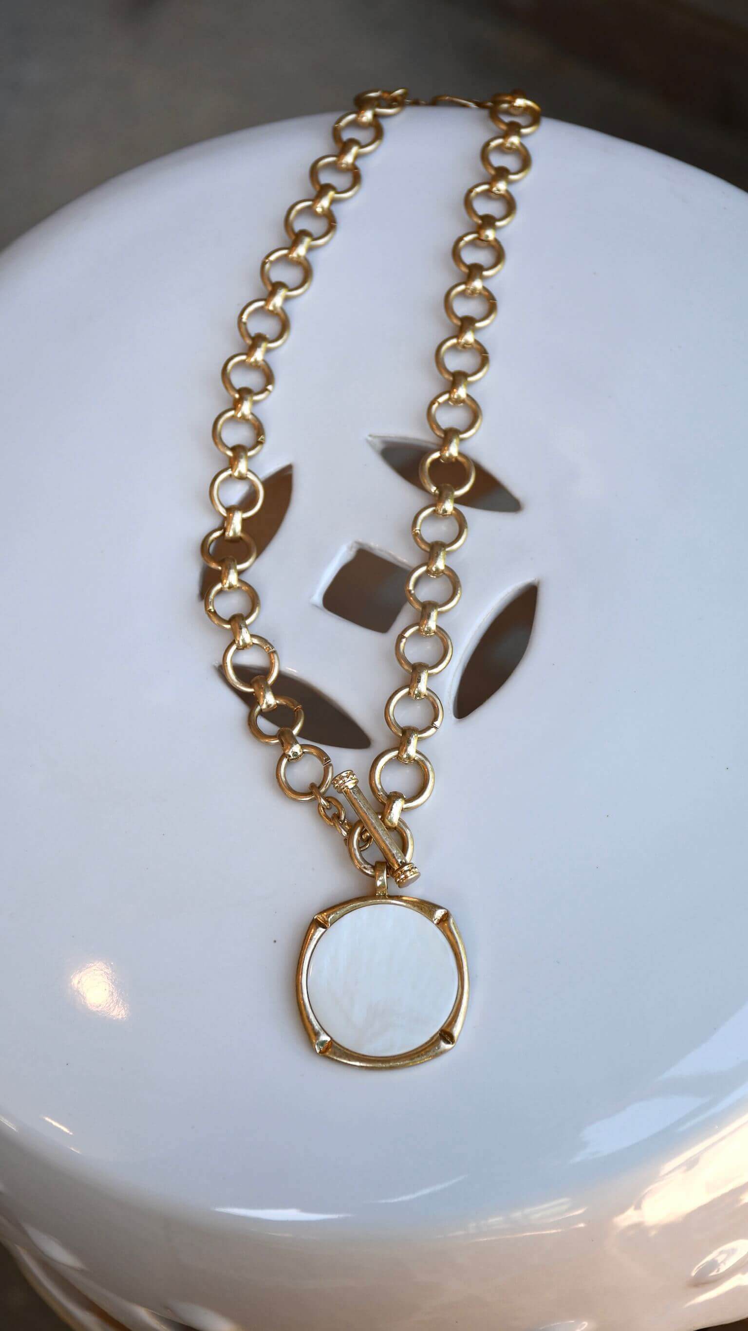 Bamboo Mop Toggle Necklace