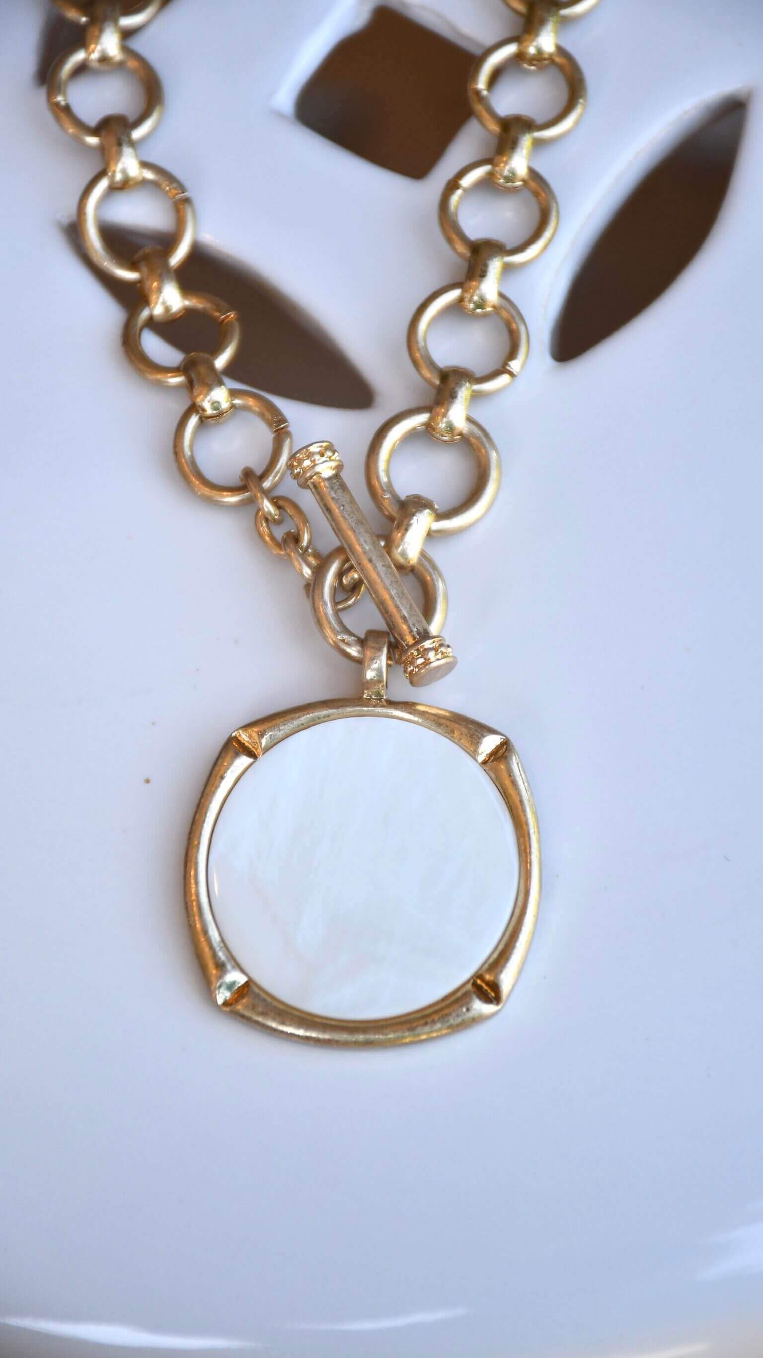 Bamboo Mop Toggle Necklace