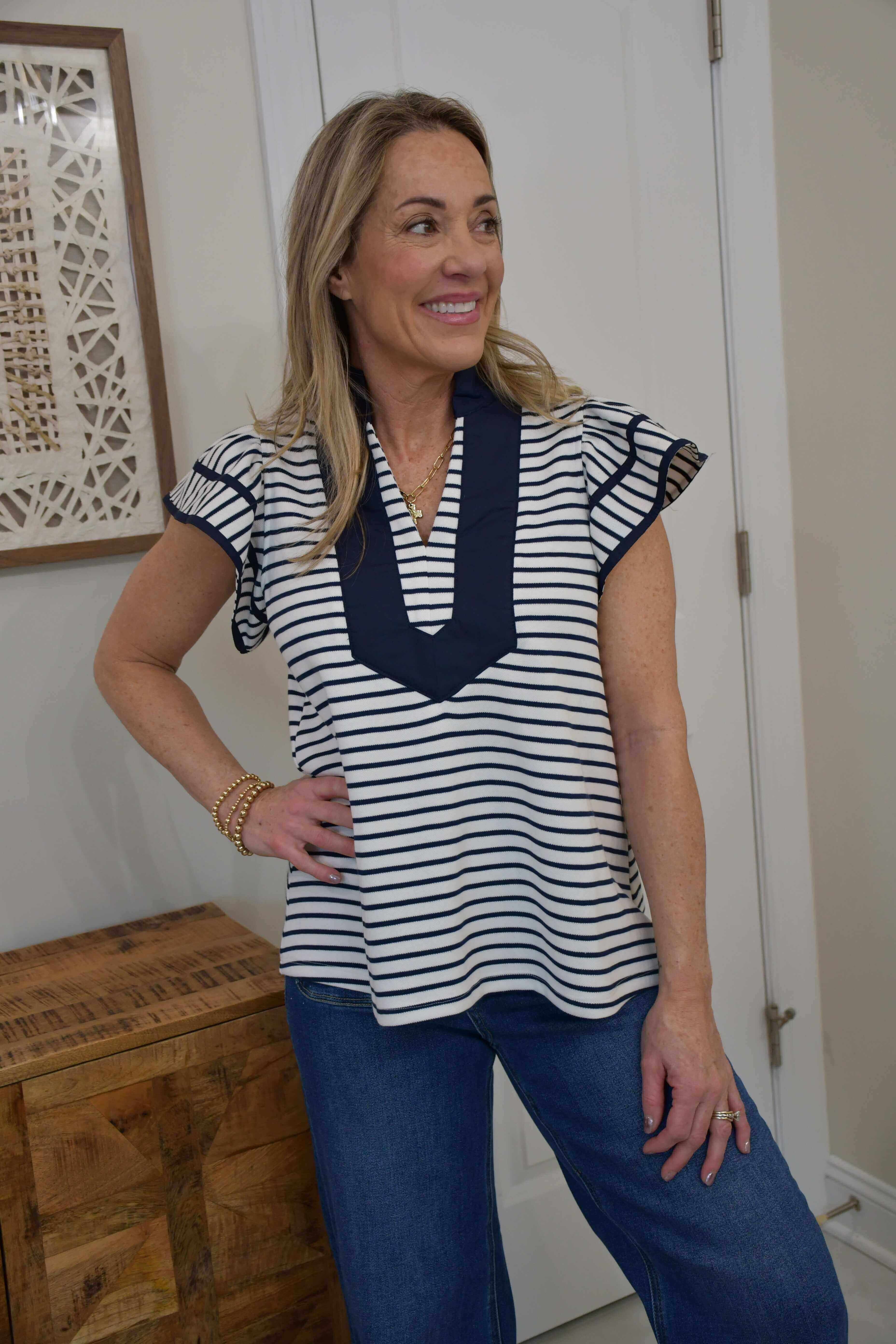 Madison Stripe Blouse