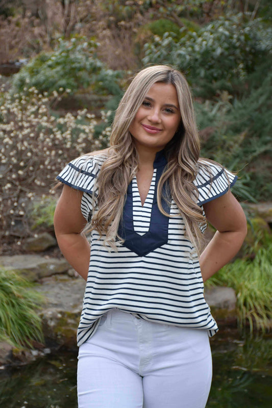Madison Stripe Blouse