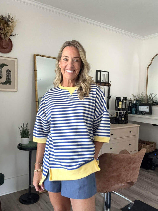 Susan Stripe Knit Top