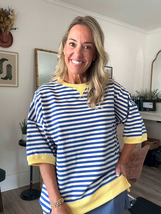 Susan Stripe Knit Top